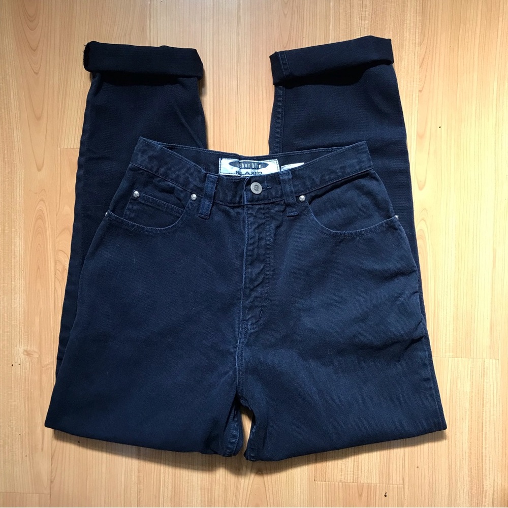 anchor blue vintage mom jeans size 6 (see description for size info)